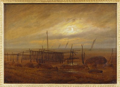 Am Meeresstrand - Au bord de la mer ... alkotó: Caspar David Friedrich
