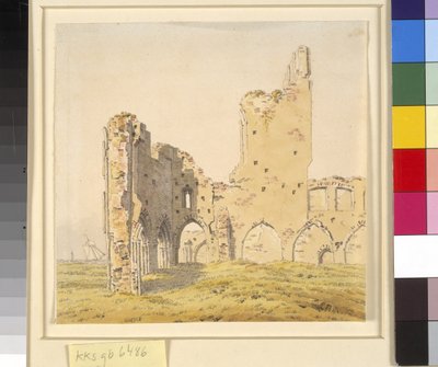 Eldena apátság, Greifswald közelében, Svéd-Pomerániában alkotó: Caspar David Friedrich
