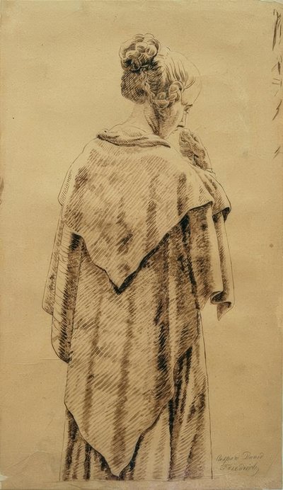 Nő kendőben alkotó: Caspar David Friedrich