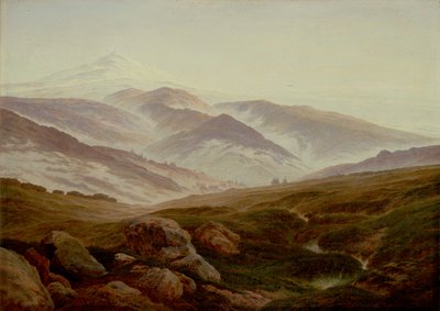 Német: Erinnerungen an das Riesengebirge Emlékek az óriás hegyekről alkotó: Caspar David Friedrich