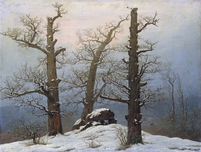 Német: Hünengrab im Schnee Cairn in Snow (hóban) alkotó: Caspar David Friedrich