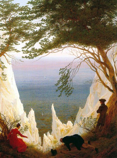 Német: Kreidefelsen auf Rügen Krétasziklák Rügenben alkotó: Caspar David Friedrich