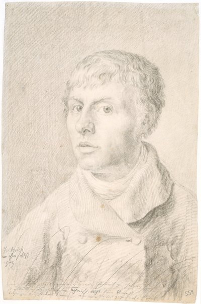 Német: Selbstbildnis Önarckép alkotó: Caspar David Friedrich