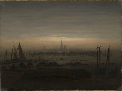 Greifswald Holdfényben alkotó: Caspar David Friedrich