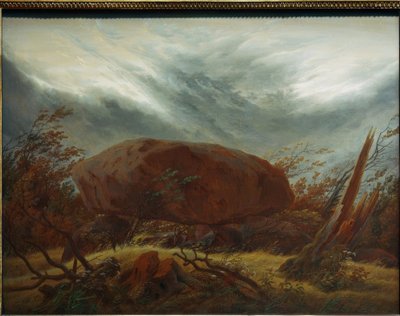Megalitikus sír ősszel alkotó: Caspar David Friedrich