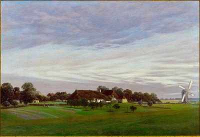 ""A lapos vidék"" Greifswald környéke, Németország alkotó: Caspar David Friedrich