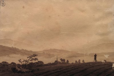 Ködös reggel alkotó: Caspar David Friedrich