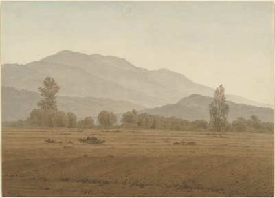 Újhold a Riesengebirge-hegység felett alkotó: Caspar David Friedrich