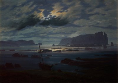 Az Északi-tenger holdfényben alkotó: Caspar David Friedrich