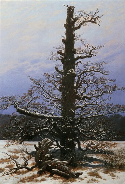 Tölgyfa a hóban alkotó: Caspar David Friedrich