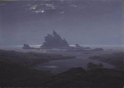 Sziklás zátony a tenger partján, c. 1824 alkotó: Caspar David Friedrich