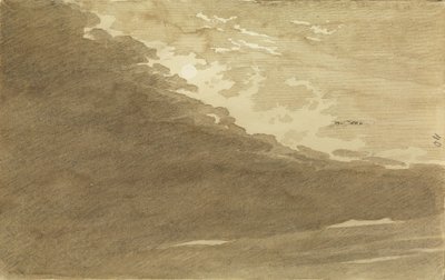 Felhőtanulmány holdfényben alkotó: Caspar David Friedrich