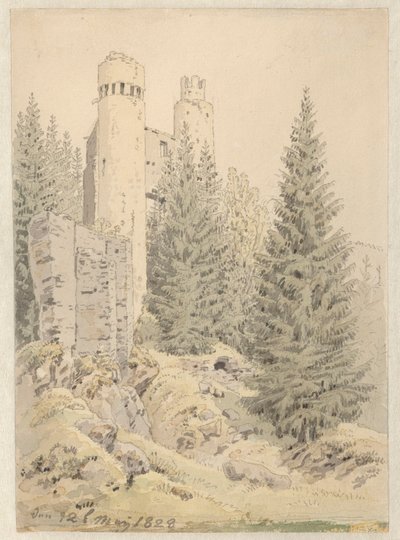 A „The Ruin” költségkimutatás Bilinában alkotó: Caspar David Friedrich