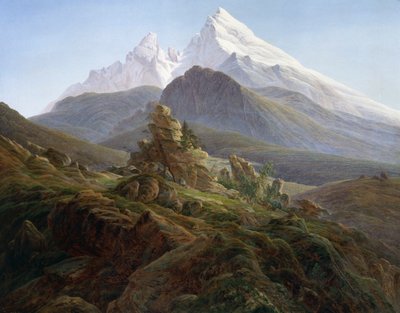 A Watzmann (olaj, vászon) alkotó: Caspar David Friedrich
