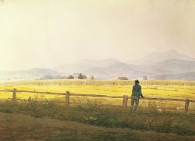 Schmiedebergerkamm látképe, 1837 körül (akvarell, papír) alkotó: Caspar David Friedrich