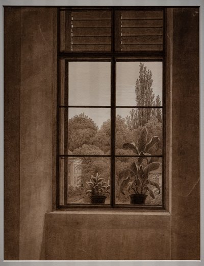 A parkra néző ablak alkotó: Caspar David Friedrich