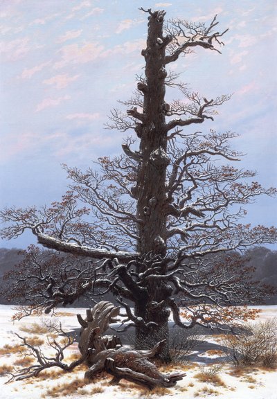 Téli táj (csupasz fa) alkotó: Caspar David Friedrich