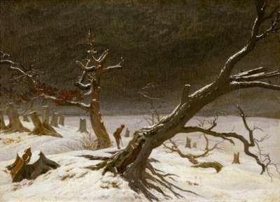 Téli táj alkotó: Caspar David Friedrich