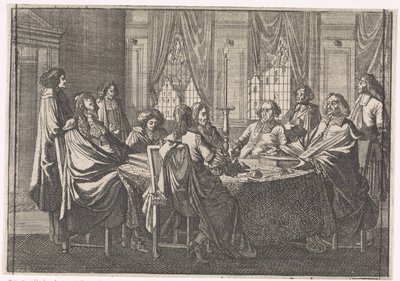 Tárgyalások a münsteri béke idején, 1648 alkotó: Caspar Luyken (attributed to)