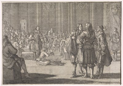 Anglia császári pecsétjét összetörték a Lordok Házában, 1646 alkotó: Caspar Luyken (attributed to)