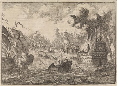 La Hogue-i ​​tengeri csata, 1692 alkotó: Caspar Luyken