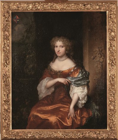 Johanna Hulft portréja (1649-1698) alkotó: Caspar Netscher
