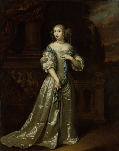 Philippina Staunton portréja, Roelof van Arkel (1632-1709), Broeckhuijsen ura felesége alkotó: Caspar Netscher