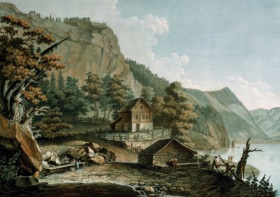 Kilátás a Rütli rétre alkotó: Caspar Wolf