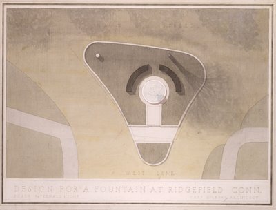 (Design for Fountain, Ridgefield, Connecticut) alkotó: Cass Gilbert