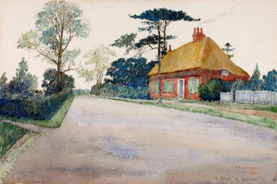 Egy út Dorsetben, 1931. alkotó: Cass Gilbert