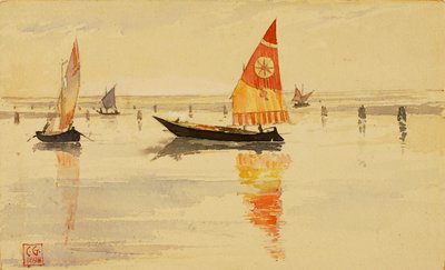 Vitorlások Velence, 1898. alkotó: Cass Gilbert