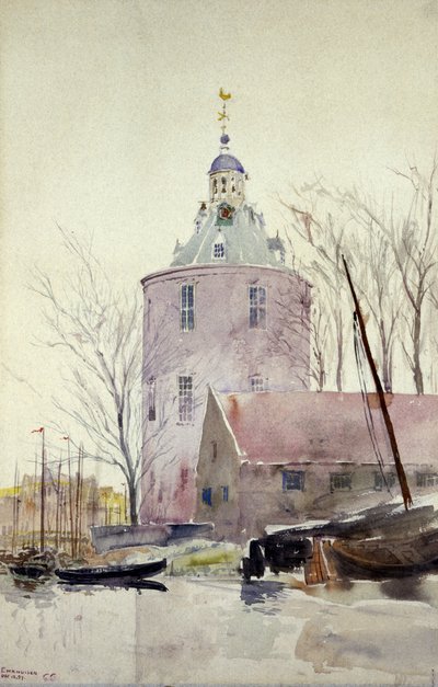 Torony Enkhuisenben, Hollandiában, 1897. alkotó: Cass Gilbert