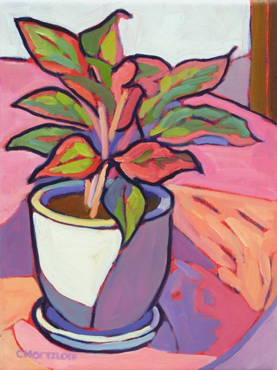 Cabana Plant, 2024 (olaj) alkotó: Catherine J Martzloff