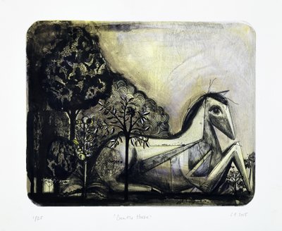 Gentle Horse, 2015 (mokulitolitográfia kézi színezéssel) alkotó: Cathie Pilkington