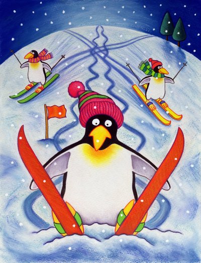 Síüdülés, 2000 (wc és pasztell papíron) alkotó: Cathy Baxter