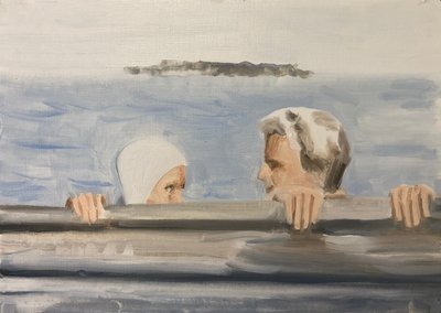 02.05.20 Tetszett neki, 2020 (olaj, papír) alkotó: Cathy Lomax