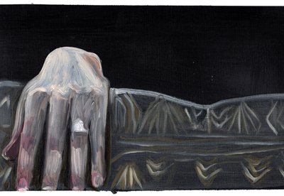 Filmnapló #48 (18.05.13 Nem látta, hogy ki az), 2015 (olaj, papír) alkotó: Cathy Lomax