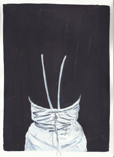 The Girl Upstairs 1, hátul, 2012 (olaj és akril, papír) alkotó: Cathy Lomax