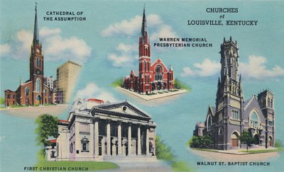 Louisville-i templomok, Kentucky, 1942 alkotó: Caufield and Shook