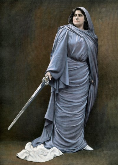 Lucienne Breval (1869-1935) francia szoprán (1869-1935) Sephora szerepében a Le fils de letoile Párizsban című operában, fotó: Cautin és Berger a Le Theater című francia lapból, 1904. július 1. alkotó: Cautin and Berger Cautin and Berger
