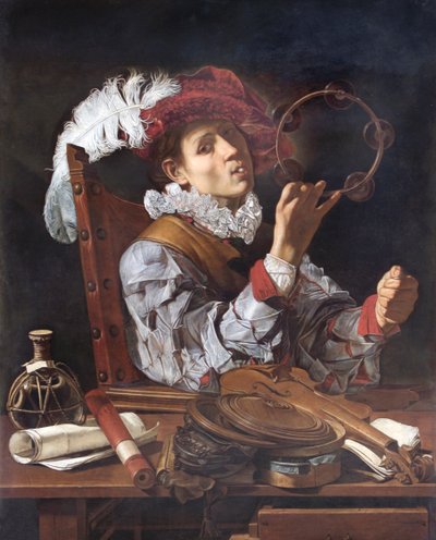 Egy zenész, 1610 körül (olaj, vászon) alkotó: Cecco de Caravaggio