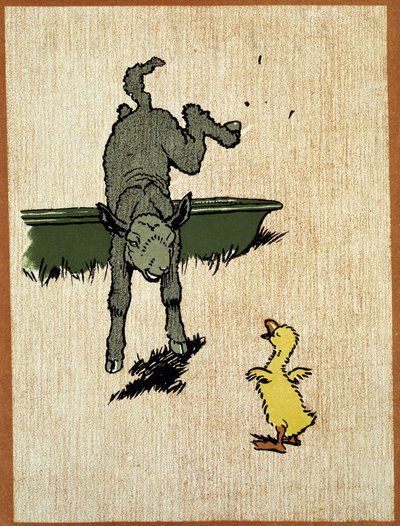 Fekete bárány és kiskacsa – Cecil Aldin rajza alkotó: Cecil Charles Windsor Aldin
