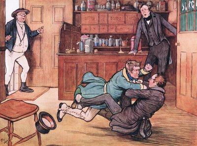 A földre ejtette Mr. Benjamin Allent alkotó: Cecil Charles Windsor Aldin