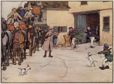 Illusztráció a Pickwick-papírokhoz, Cecil Aldintól alkotó: Cecil Charles Windsor Aldin