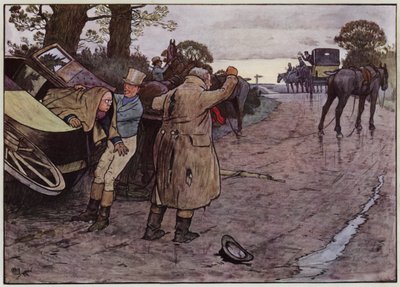Illusztráció a Pickwick-papírokhoz, Cecil Aldintól alkotó: Cecil Charles Windsor Aldin
