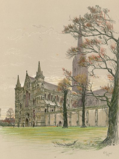 Salisbury katedrális alkotó: Cecil Charles Windsor Aldin