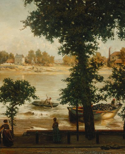 Nyári este a Cheyne Walkon, 1870-71 alkotó: Cecil Gordon Lawson