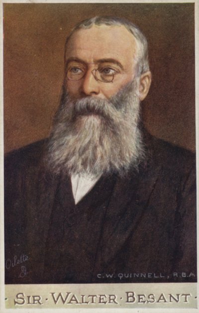 Sir Walter Besant (1836-1901), angol regényíró és történész. alkotó: Cecil Watson Quinnell