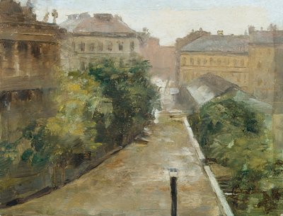 Kilátás a Palais Coburgra a művész lakásából alkotó: Cecil van Haanen