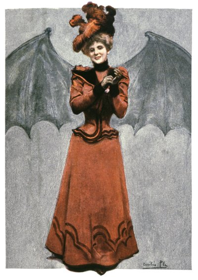 Ördögnek álcázott nő, 1900 körül (illusztráció) alkotó: Cecilio Pla Gallardo